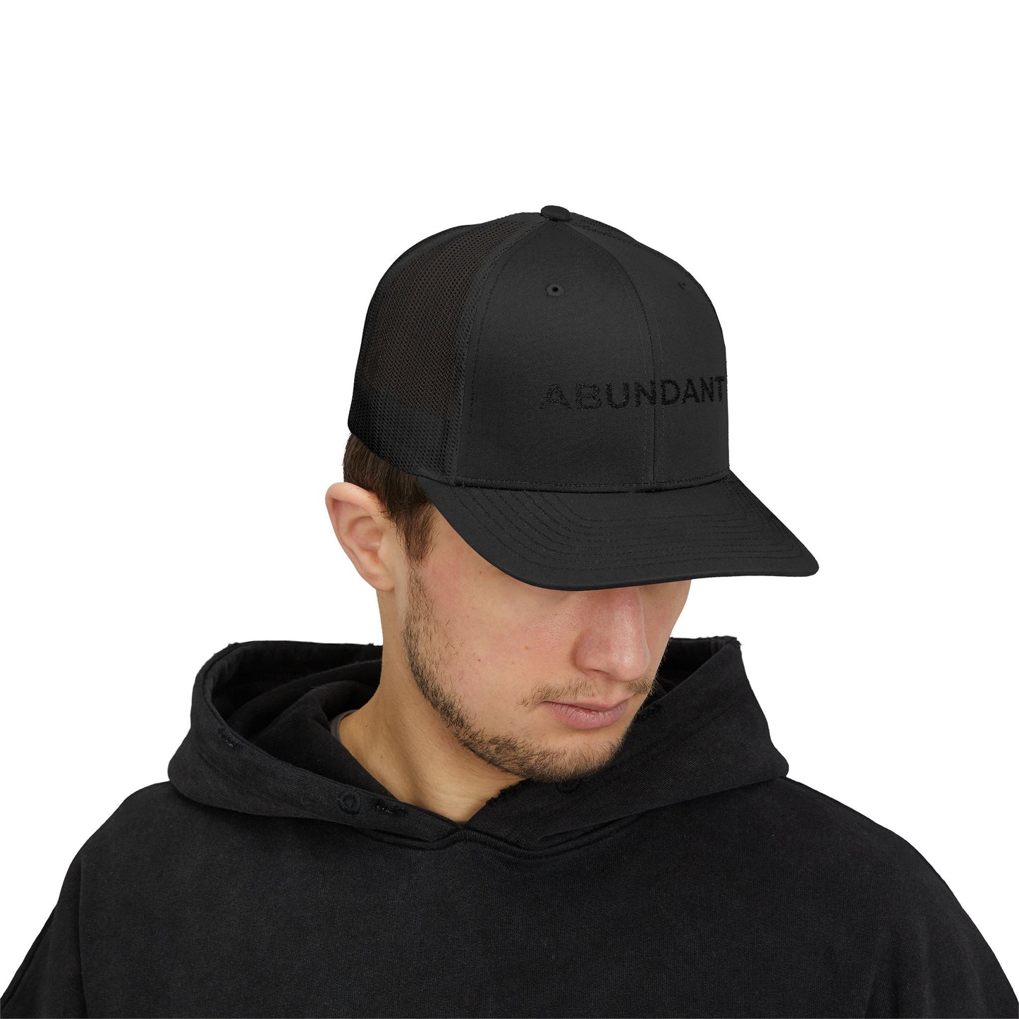 Abundant Embroidered Snapback Trucker Cap