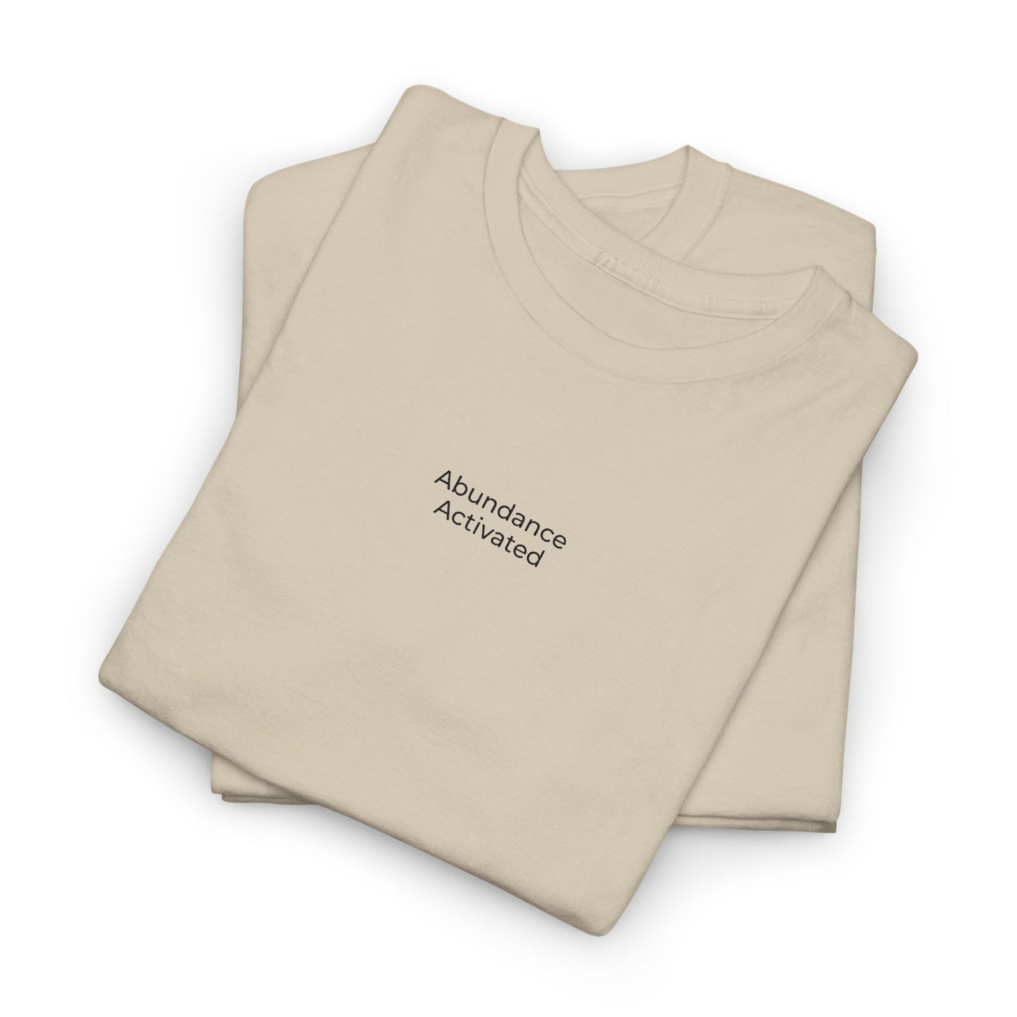 Abundance Activated Unisex Heavy Cotton Tee (Embroidered)