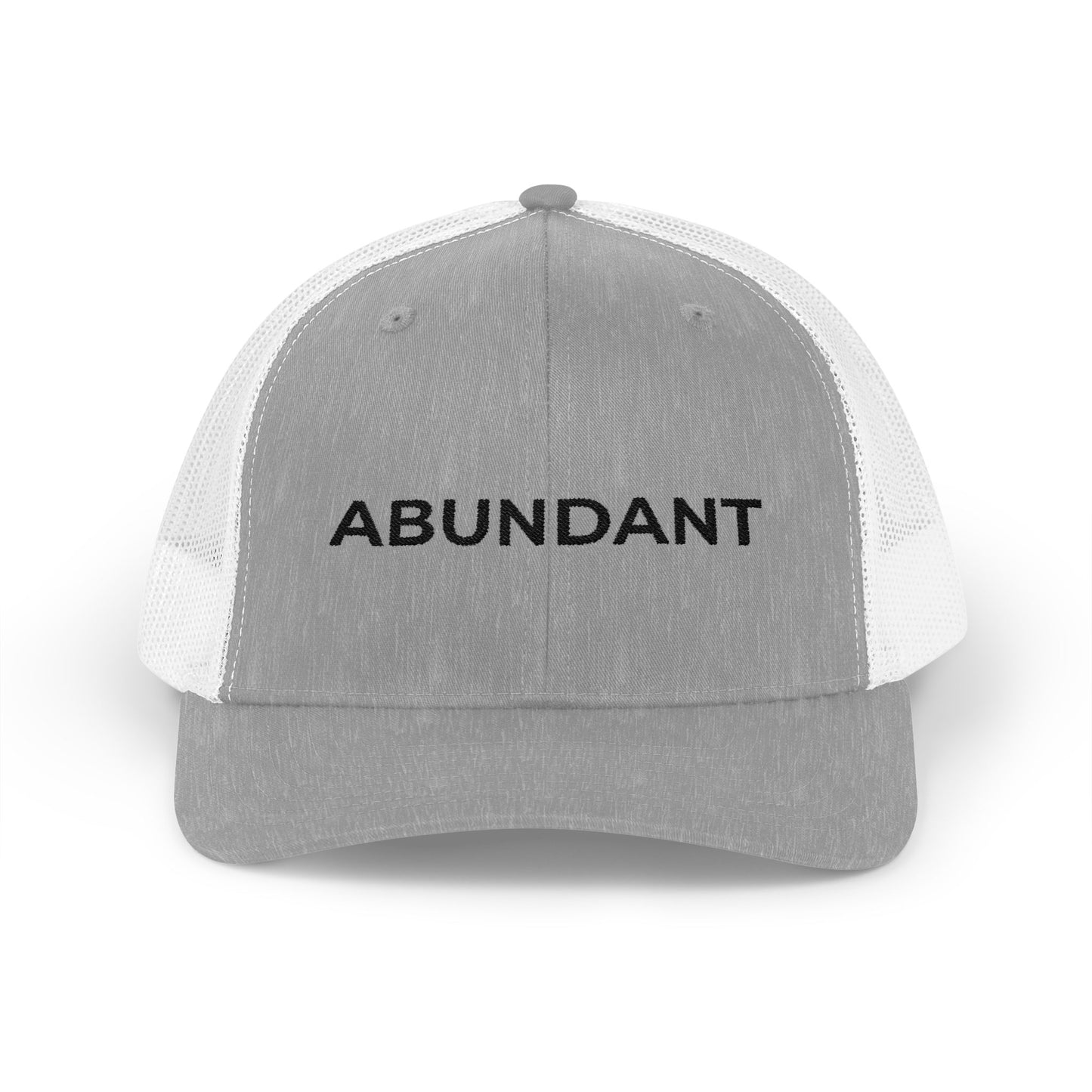 Abundant Embroidered Snapback Trucker Cap