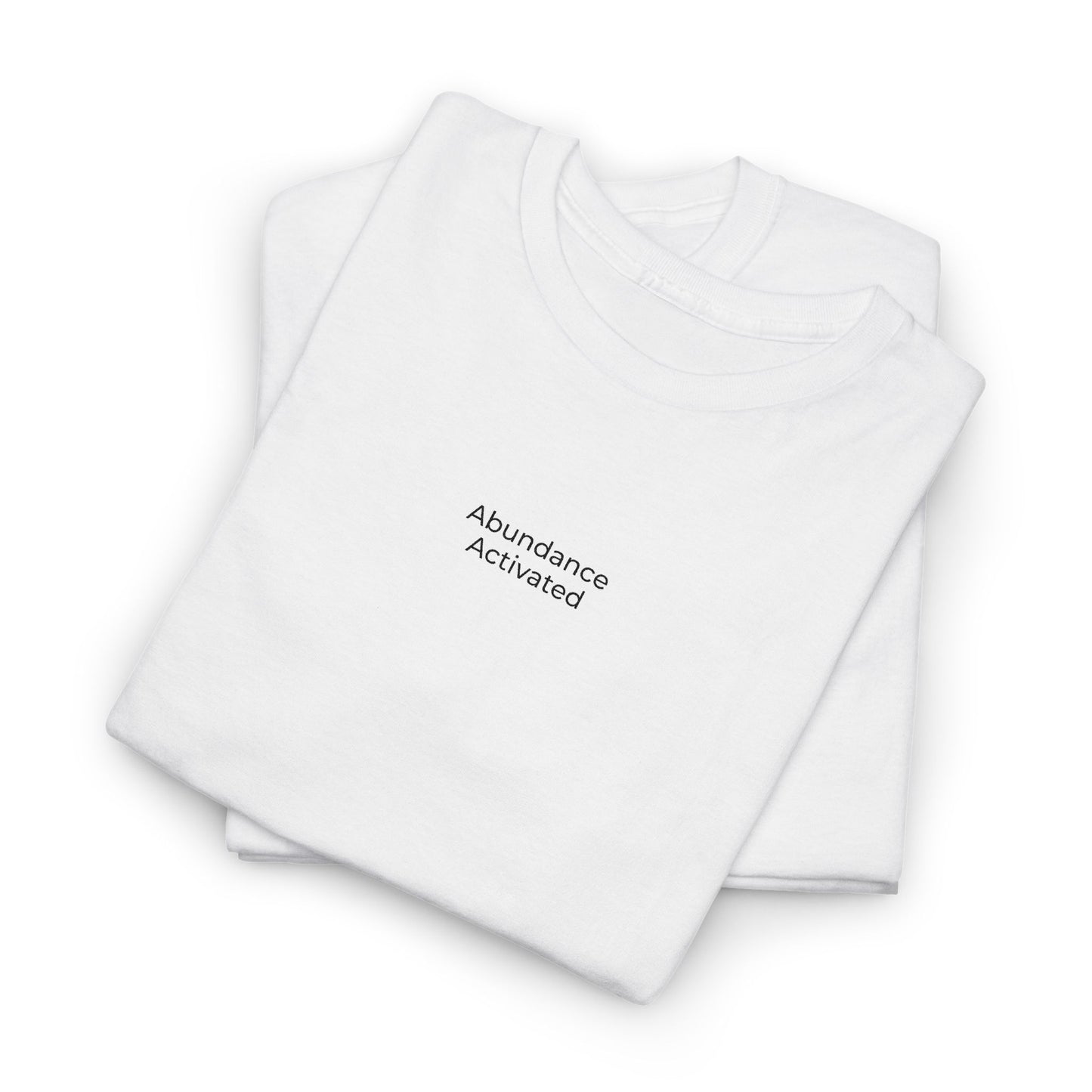 Abundance Activated Unisex Heavy Cotton Tee (Embroidered)