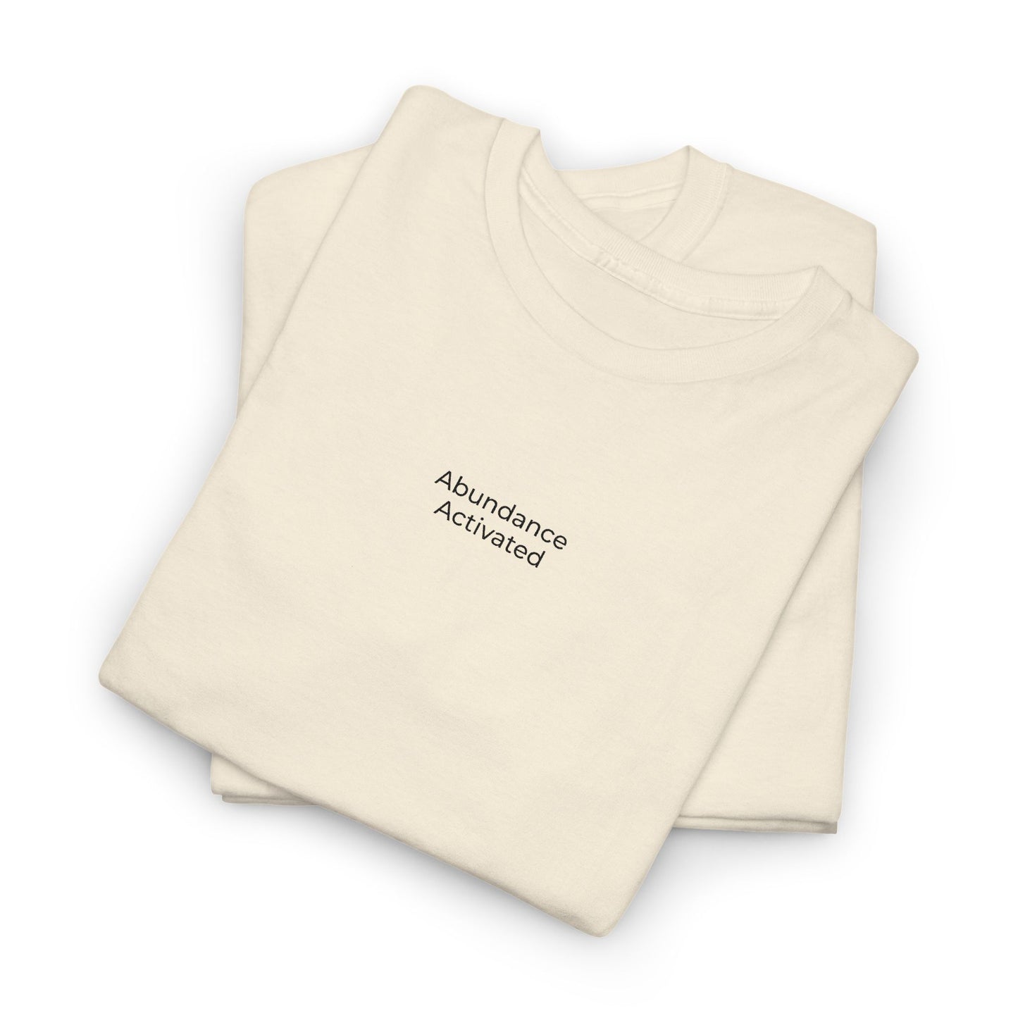 Abundance Activated Unisex Heavy Cotton Tee (Embroidered)