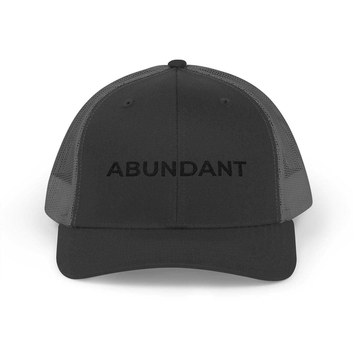 Abundant Embroidered Snapback Trucker Cap