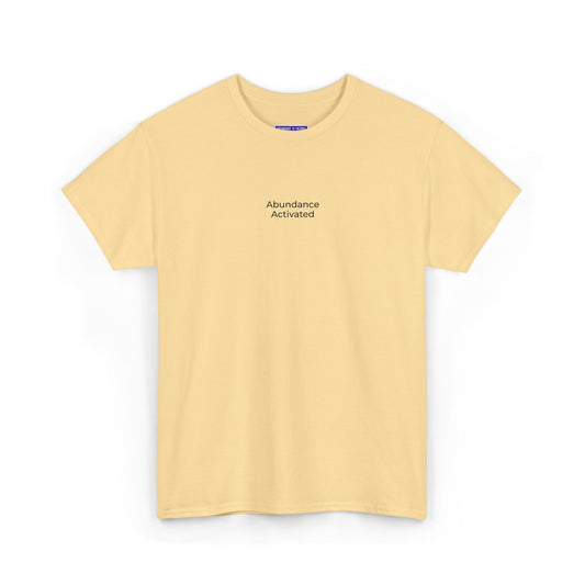 Abundance Activated Unisex Heavy Cotton Tee (Embroidered)